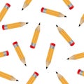 Pencil seamless pattern Royalty Free Stock Photo
