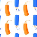 pencil seamless pattern Royalty Free Stock Photo