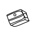 Pencil sharpener in Doodle style. Simple design element on the theme of stationery, office, creativity,. Hand drawn and isolated Royalty Free Stock Photo
