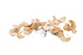 Pencil Shavings Isolated on White Royalty Free Stock Photo