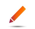 Pencil sign icon. Edit content button.