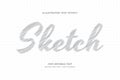 Pencil Sketch editable text effect. Words and font can be changed. Easily to edit. draw in paper with realistic sketch style. Can