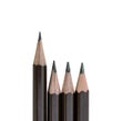 Pencil standing out from row Royalty Free Stock Photo