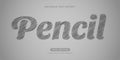 Pencil text effect