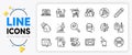 Pencil, Touchscreen gesture and Web inventory line icons. For web app. Vector
