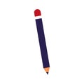 Pencil utensil icon, flat design