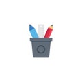 Pencil vector flat colour icon Royalty Free Stock Photo