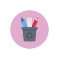 Pencil vector flat colour icon Royalty Free Stock Photo
