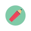 Pencil vector flat colour icon Royalty Free Stock Photo