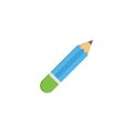 Pencil vector flat colour icon Royalty Free Stock Photo
