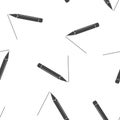 Pencil vector icon seamless pattern on a white background Royalty Free Stock Photo