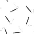 Pencil vector icon seamless pattern on a white background Royalty Free Stock Photo