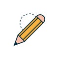 Pencil work tools engineering icon