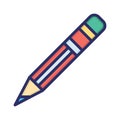 Pencil, write, edit, compose fully editable vector icon