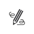 Pencil, write vector icon