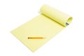 Pencil and Writing Pad Royalty Free Stock Photo