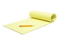 Pencil and Writing Pad Royalty Free Stock Photo