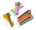 Pencils and Ballpoint Pens Royalty Free Stock Photo