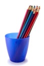Pencils in cup. Royalty Free Stock Photo