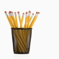 Pencils in holder.