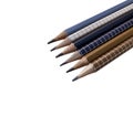 Pencils isolated on without background. sharpened pencils Royalty Free Stock Photo