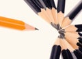 pencils isolated on the white background