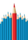 Pencils, leadership concept Royalty Free Stock Photo