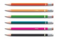 Pencils painted in different colors