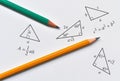 Pencils and triangles