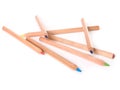 Pencils on white background Royalty Free Stock Photo