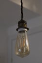 Pendant light bulb in a house Royalty Free Stock Photo