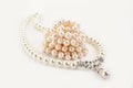 Pendant on pearl chain Royalty Free Stock Photo