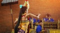 Pendet Traditional Balinese Dance in GWK Garuda Wisnu Kencana Royalty Free Stock Photo