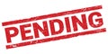 PENDING text on red rectangle stamp sign Royalty Free Stock Photo