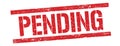 PENDING text on red vintage lines stamp Royalty Free Stock Photo