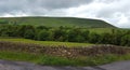 Pendle hill captured near moss reservoir. Royalty Free Stock Photo