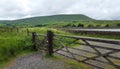 Pendle hill captured near moss reservoir. Royalty Free Stock Photo