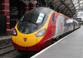 Pendolino electric train in Lime Street station Royalty Free Stock Photo