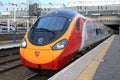 Pendolino electric train at London Euston station Royalty Free Stock Photo