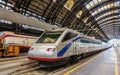 Pendolino high-speed tilting train at Milano Centrale railway station