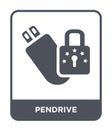 pendrive icon in trendy design style. pendrive icon isolated on white background. pendrive vector icon simple and modern flat Royalty Free Stock Photo