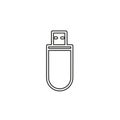 Pendrive sign illustration, usb icon Royalty Free Stock Photo