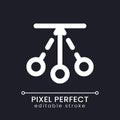 Pendulum animation pixel perfect white linear ui icon for dark theme