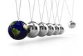 Pendulum with Earth Royalty Free Stock Photo