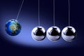 The pendulum of Newton as the Earth