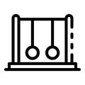 Pendulum stand icon, outline style Royalty Free Stock Photo