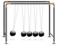 Pendulum on white Royalty Free Stock Photo