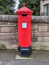 Penfold pillar box in Edinburgh Royalty Free Stock Photo