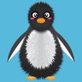 Kawaii Furry Penguin Illustration