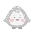 Penguin baby print. Cute animal illustration for nursery